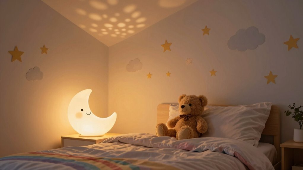 create calming themed bedroom environment