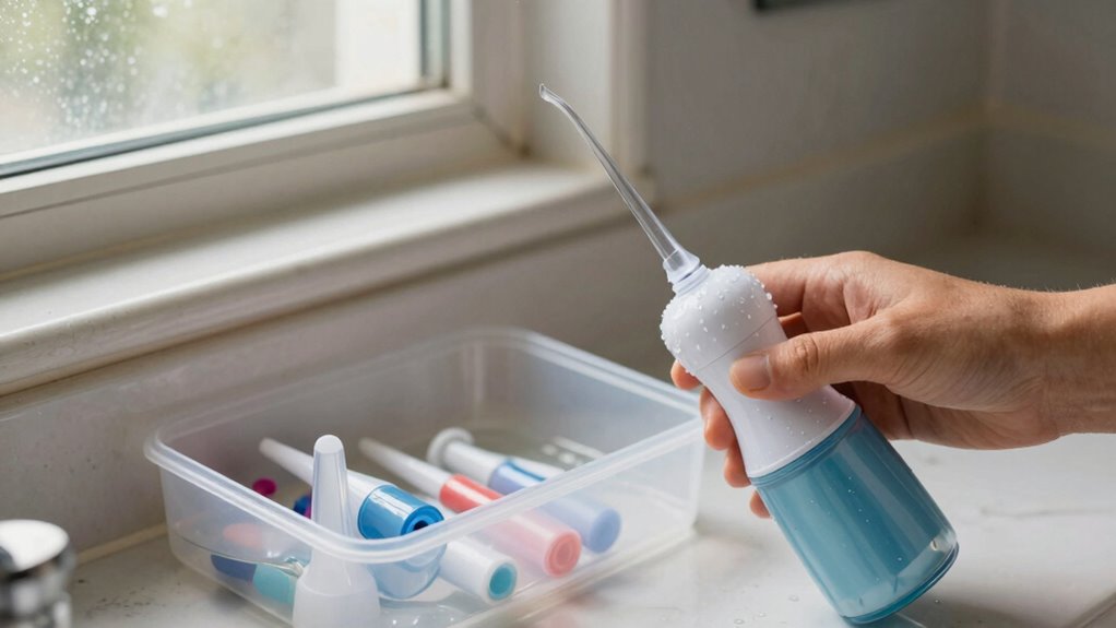 incorrect water flosser storage