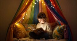 kids reading nook transformation