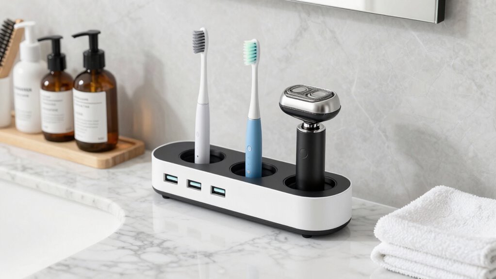 organized efficient bathroom gadgets