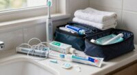 organized electric toothbrush travel