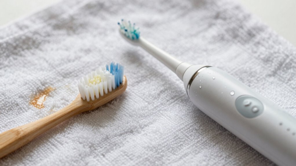 power brushes versus manual