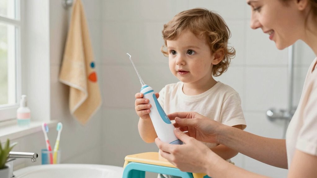 proper water flossing technique