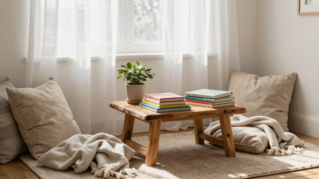 quiet comfortable reading environment