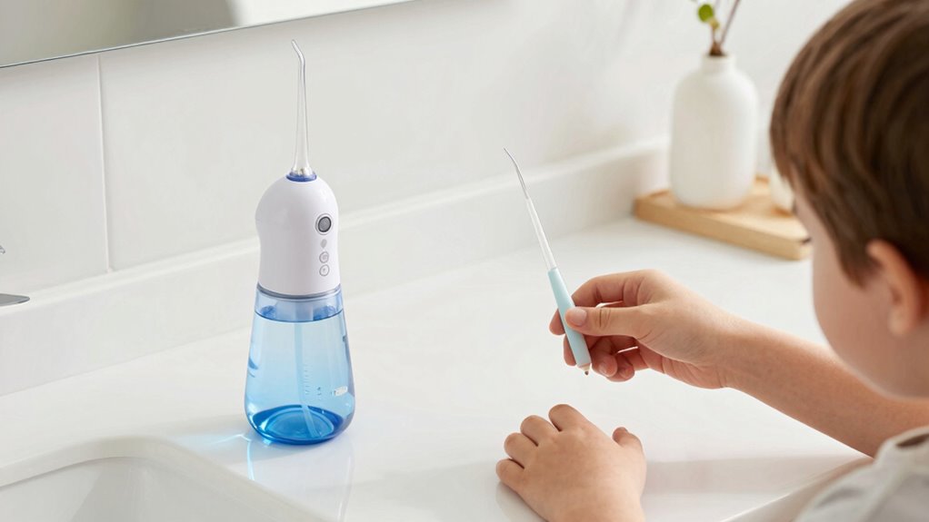 safe water flossing instructions