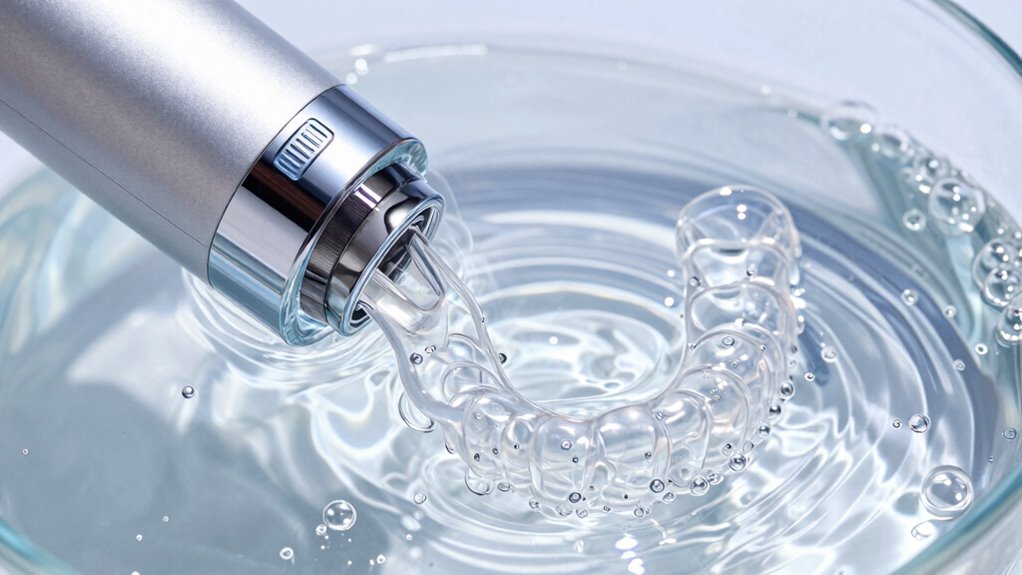 ultrasonic cleaning of dental appliances