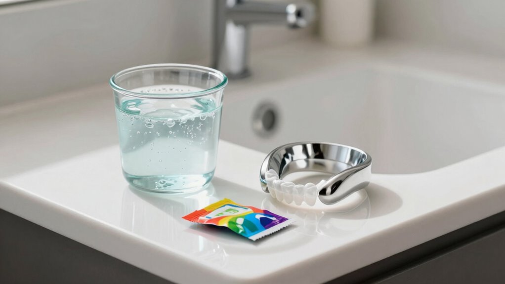 use warm water and baking soda