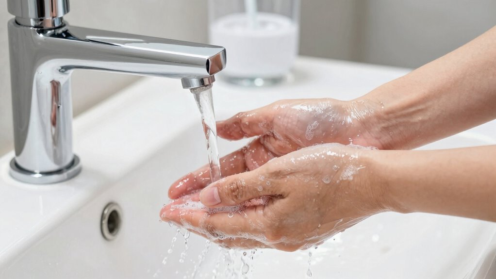 wash hands thoroughly regularly