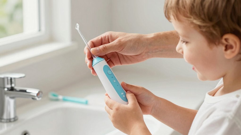 water flosser age guidelines