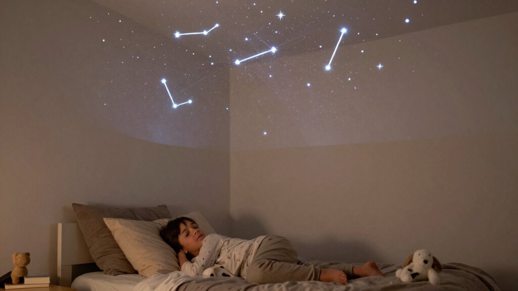 calming bedtime star projections