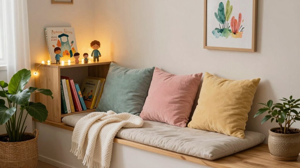 cozy calming retreat space