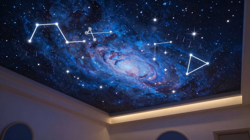 glow in the dark starry ceiling