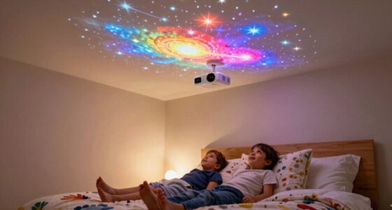 kids enjoy ceiling projectors