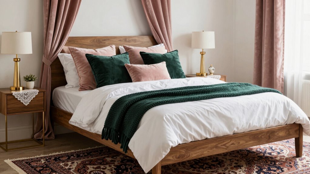 layered textures and decor