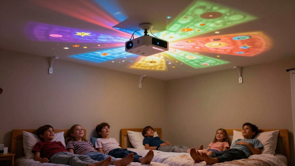 safe ceiling projector setup