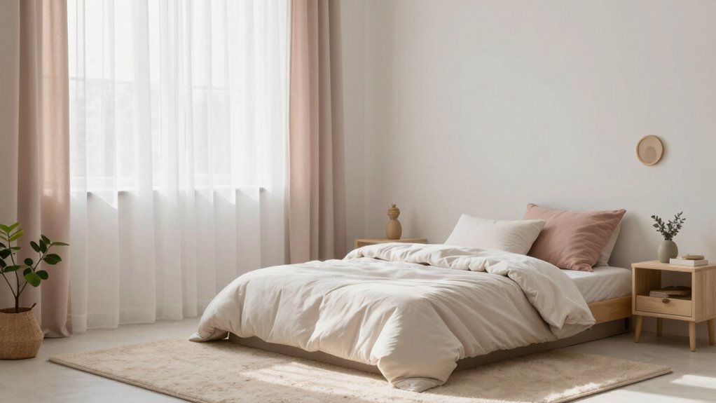 serene simplified natural decor