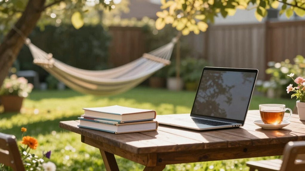 balanced outdoor study routine