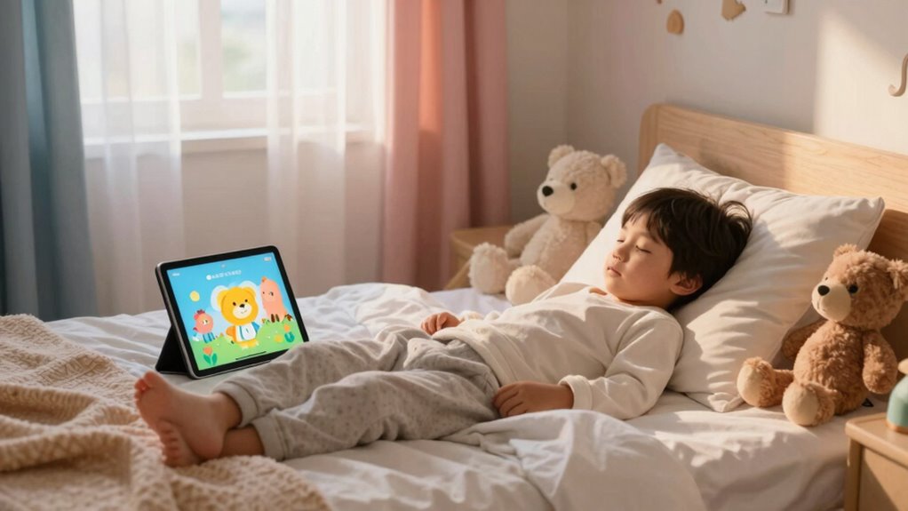 calm bedtime story routine