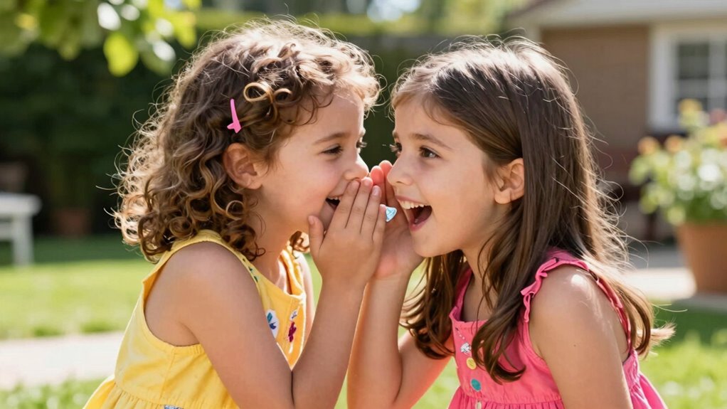 children share childhood secrets