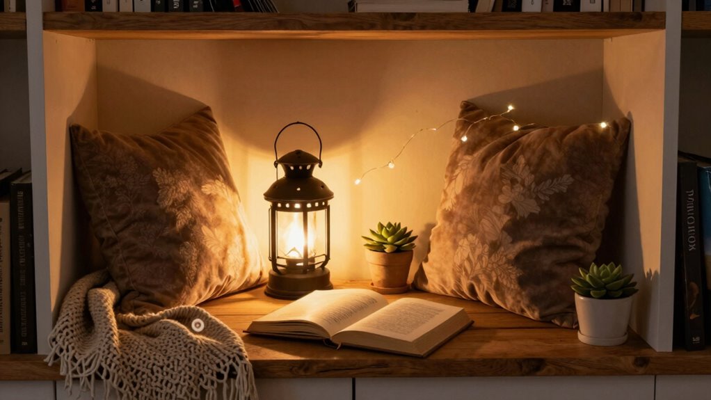 cozy layered calming retreat