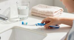 early brushing before school