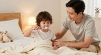 ensuring kids follow brushing