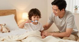 ensuring kids follow brushing