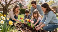family bonding during spring