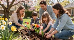 family bonding during spring