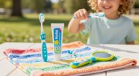 kids travel dental routine