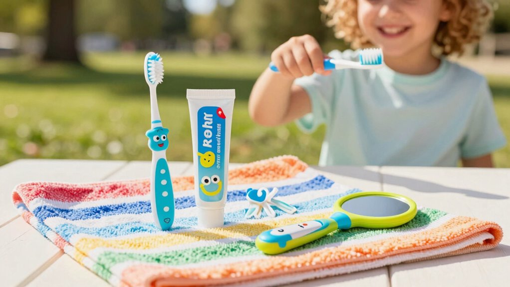kids travel dental routine
