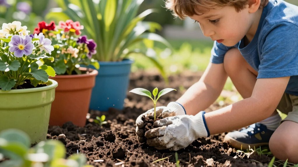 patience through hands on gardening