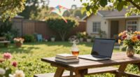 relaxed outdoor study schedule