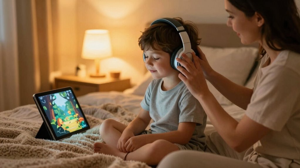 safe independent bedtime listening