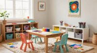 stylish functional kids craft area