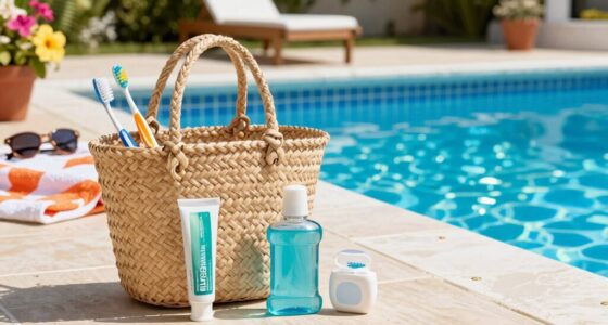 summer pool dental routine