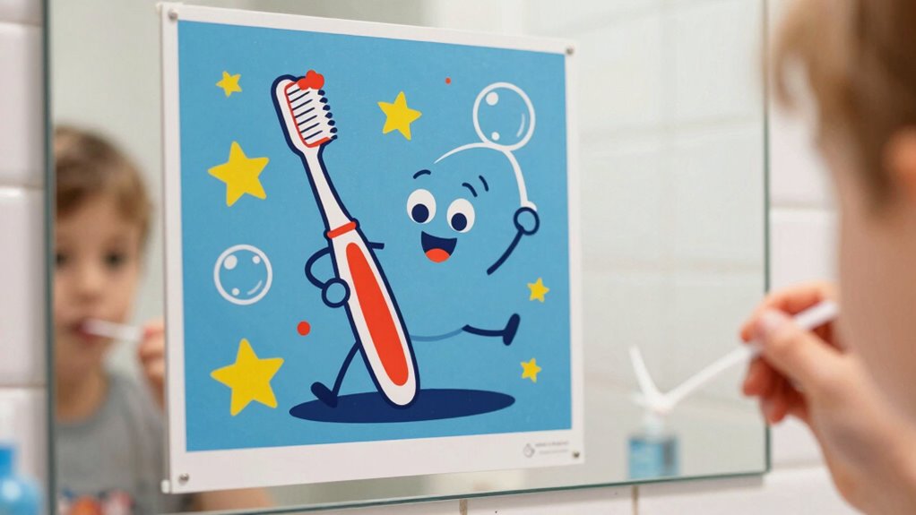 visual cues promote dental habits